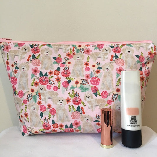 Cockapoo Dog Print Makeup/Cosmetic Bag