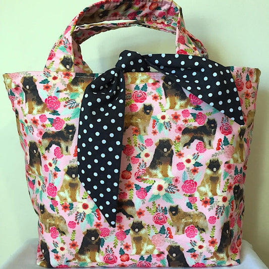 Leonberger Dog Print Handbag