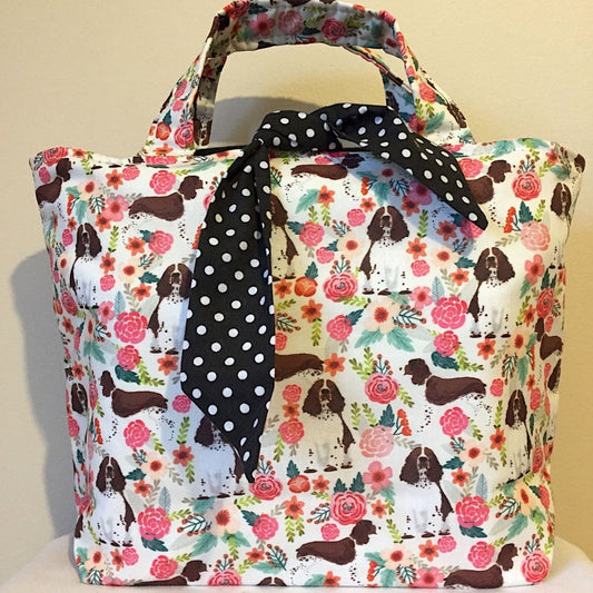 English Springer Spaniel Brown Dog Print Handbag