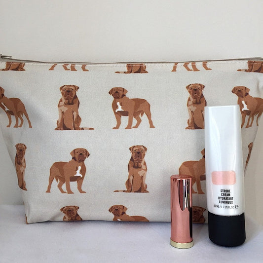 Dogue De Bordeaux Dog Print Makeup/Cosmetic Bag