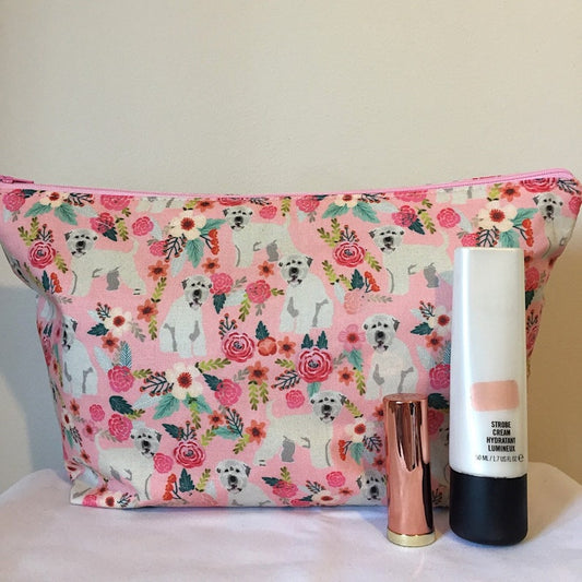 Soft Coated Wheaten Terrier Dog Print Makeup/Cosmetic Bag